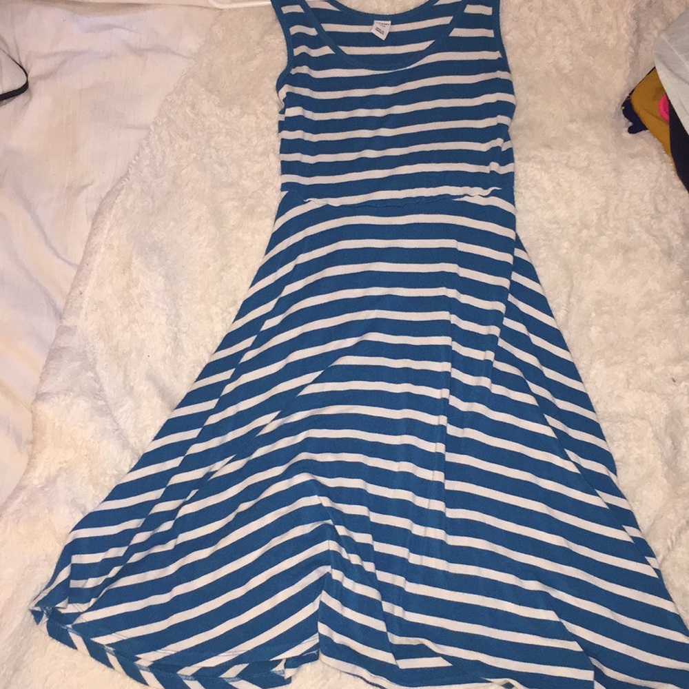 Blue and white old navy dress